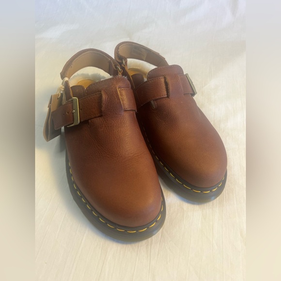 DR MARTENS Jorge II Ambassador Faux Fur Lined Slingback Mules Wmns 10 New No Box - Picture 3 of 14